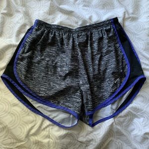 Nike Women’s Tempo Shorts, Purple and Gray/Black